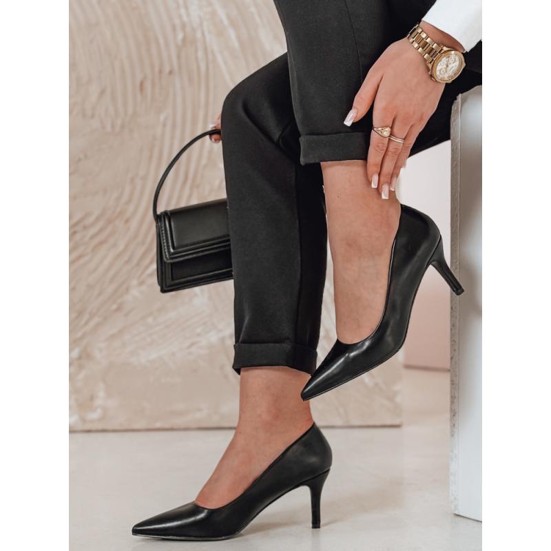 Dámské lodičky na středním podpatku FEMILONE černé