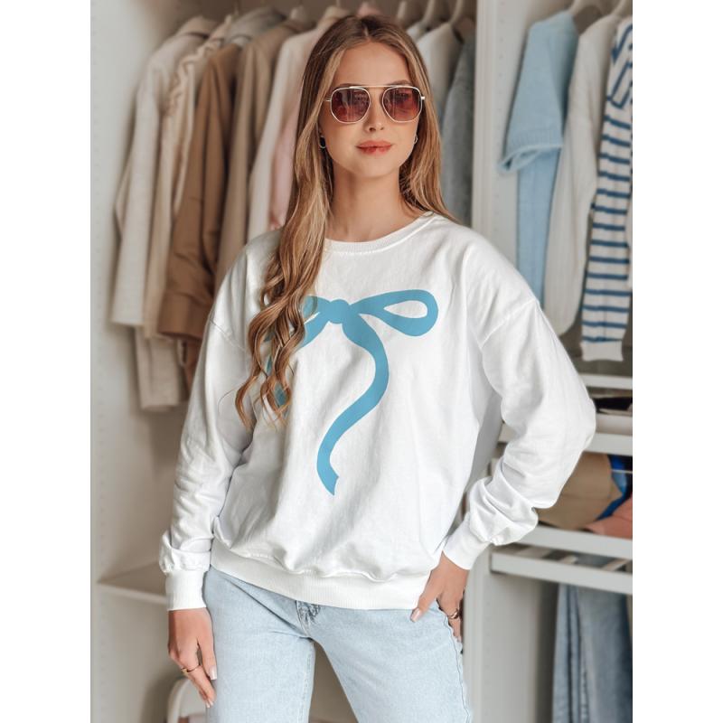 Női pulóver SOFTTIE, egy méret, oversize, fehér