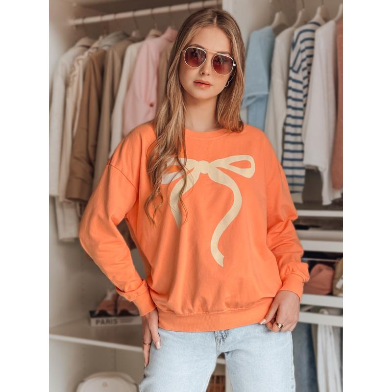 Dámská mikina one size oversize SOFTTIE oranžová