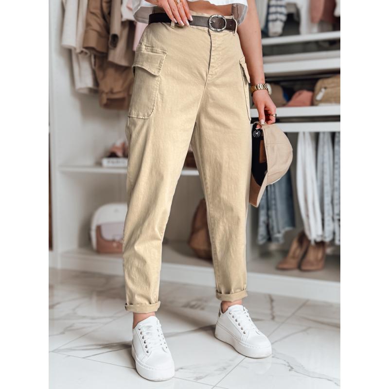 Női baggy nadrág GOTRENDI sötét bézs