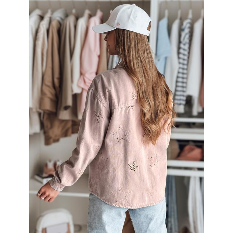 Női átmeneti kabát egy méretben csillagokkal STRASHINE áfonya