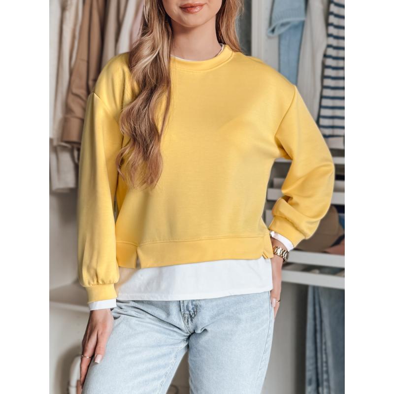 LUZZIO sárga női oversize blúz