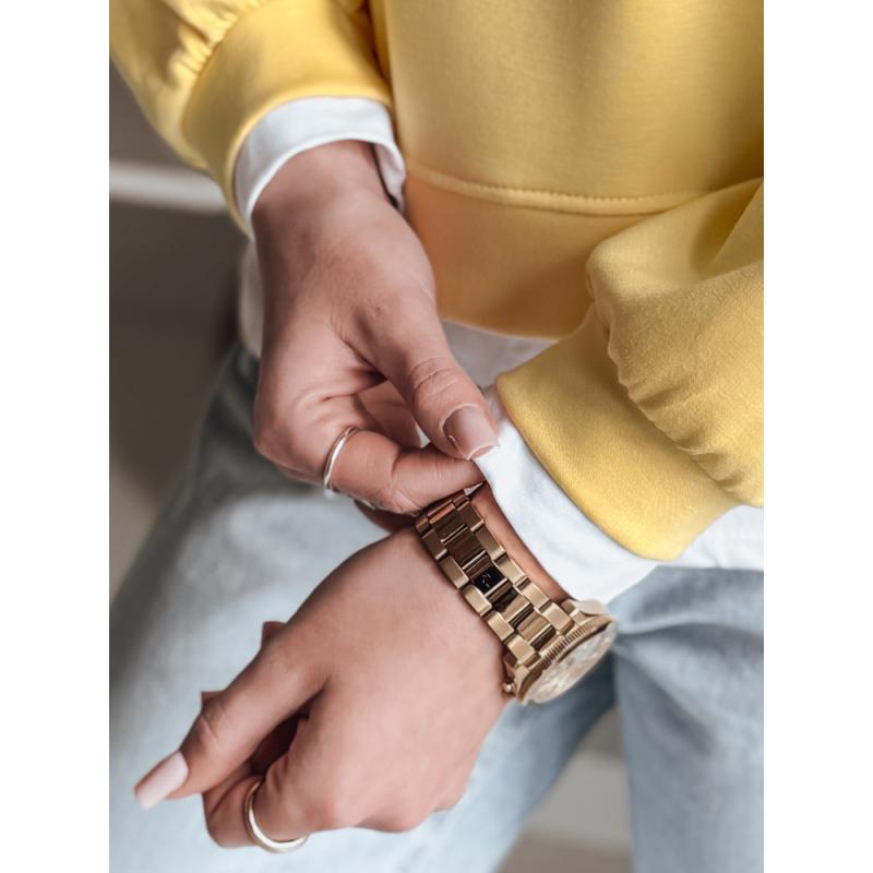 LUZZIO sárga női oversize blúz