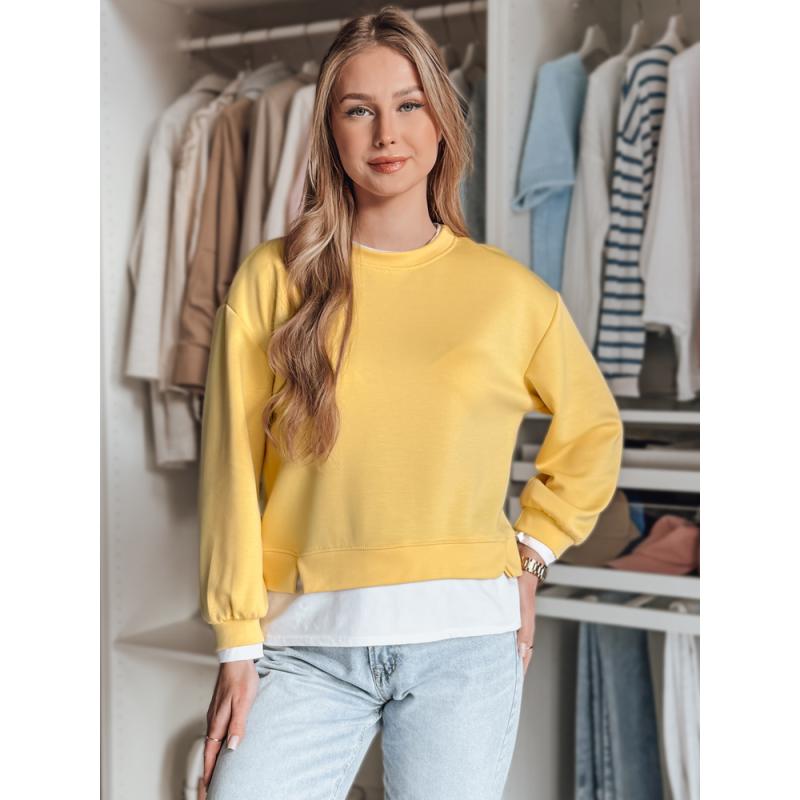 LUZZIO sárga női oversize blúz