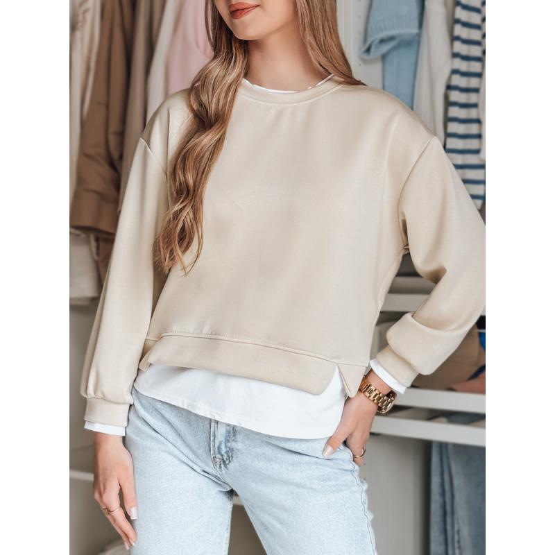 LUZZIO dámská halenka oversize světle béžová