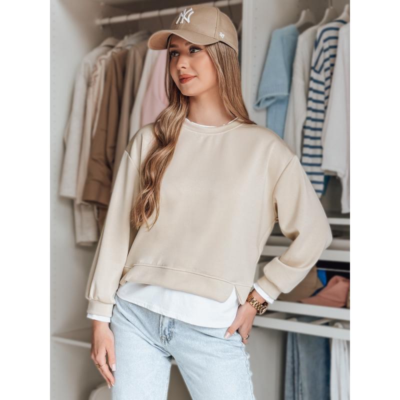 LUZZIO dámská halenka oversize světle béžová