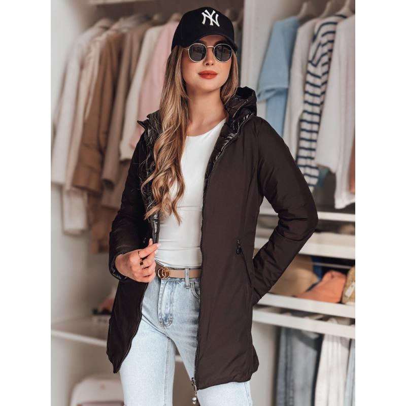 Dámska prechodna bunda obojstranná MOTOROMI čierna