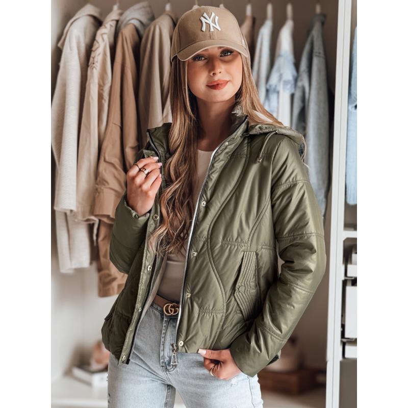 Női átmeneti steppelt kabát MARISSIA, zöld