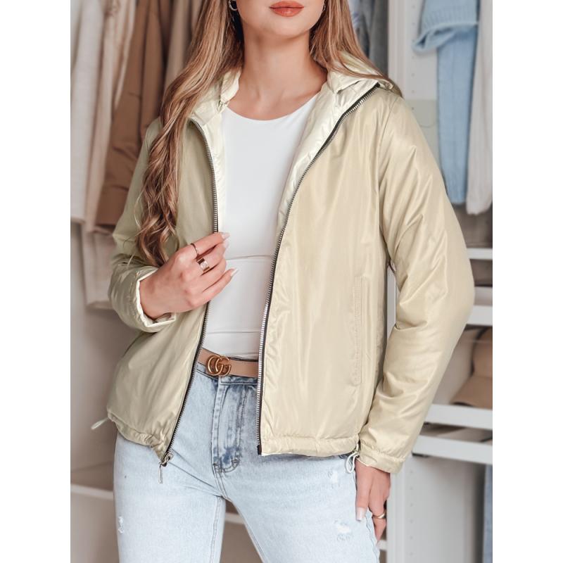 Dámská přechodová bunda oboustranná SYLVIAN bílá