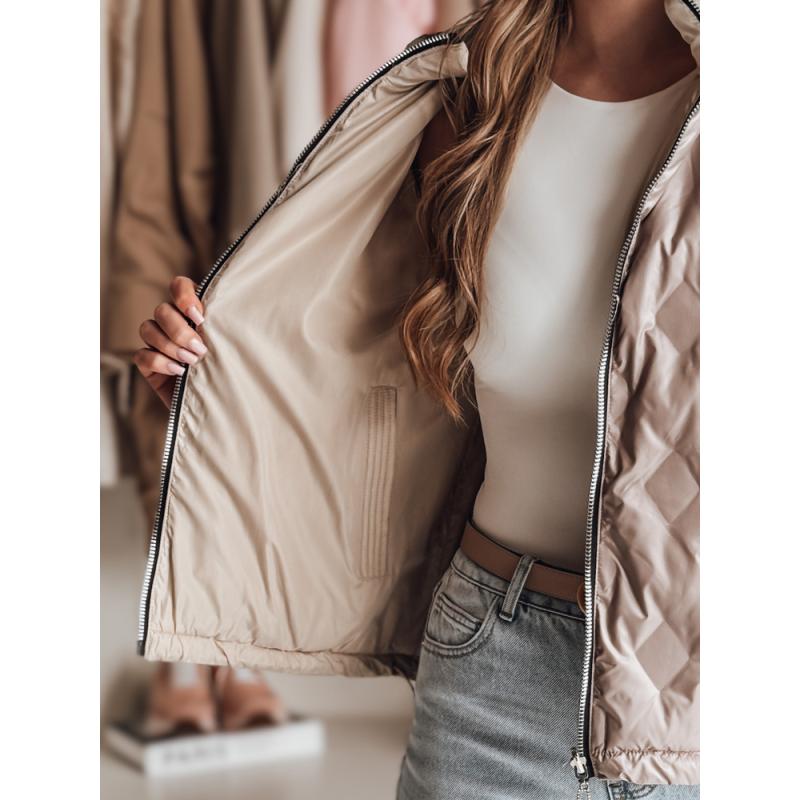 Dámská přechodová bunda oboustranná SYLVIAN růžová