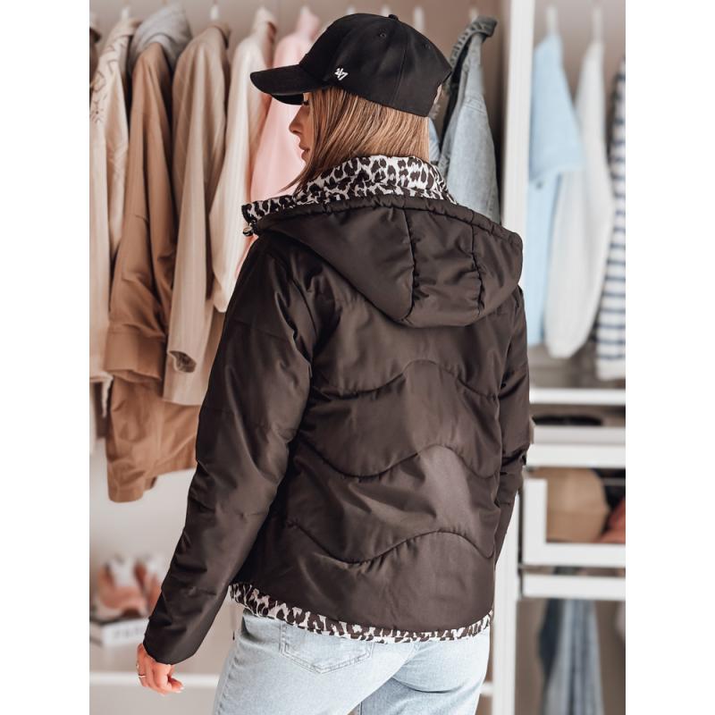 Női kétoldalas átmeneti kabát ZIBERKA fekete