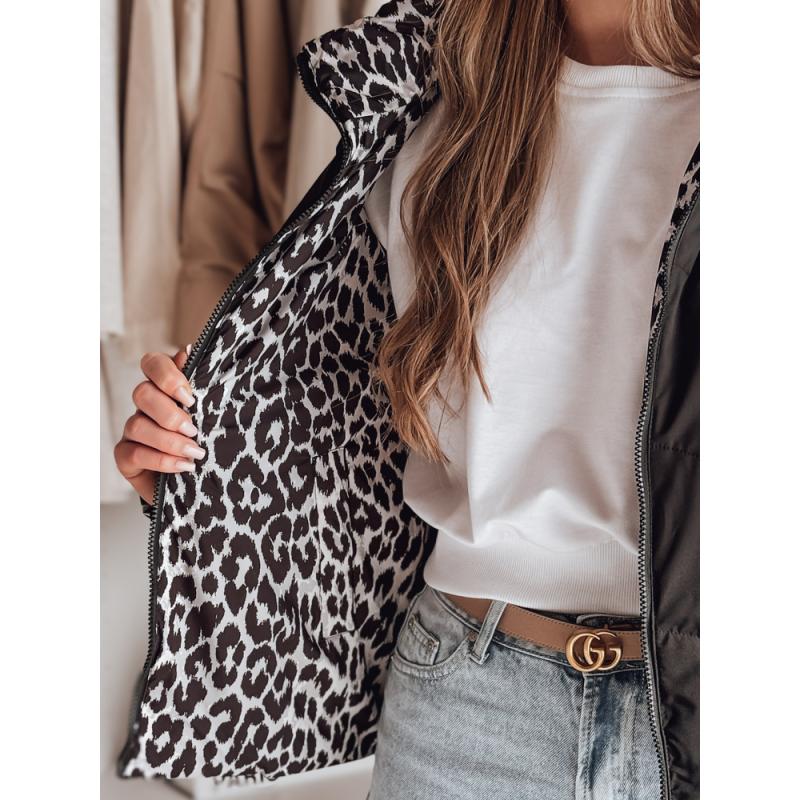 Női kétoldalas átmeneti kabát ZIBERKA fekete