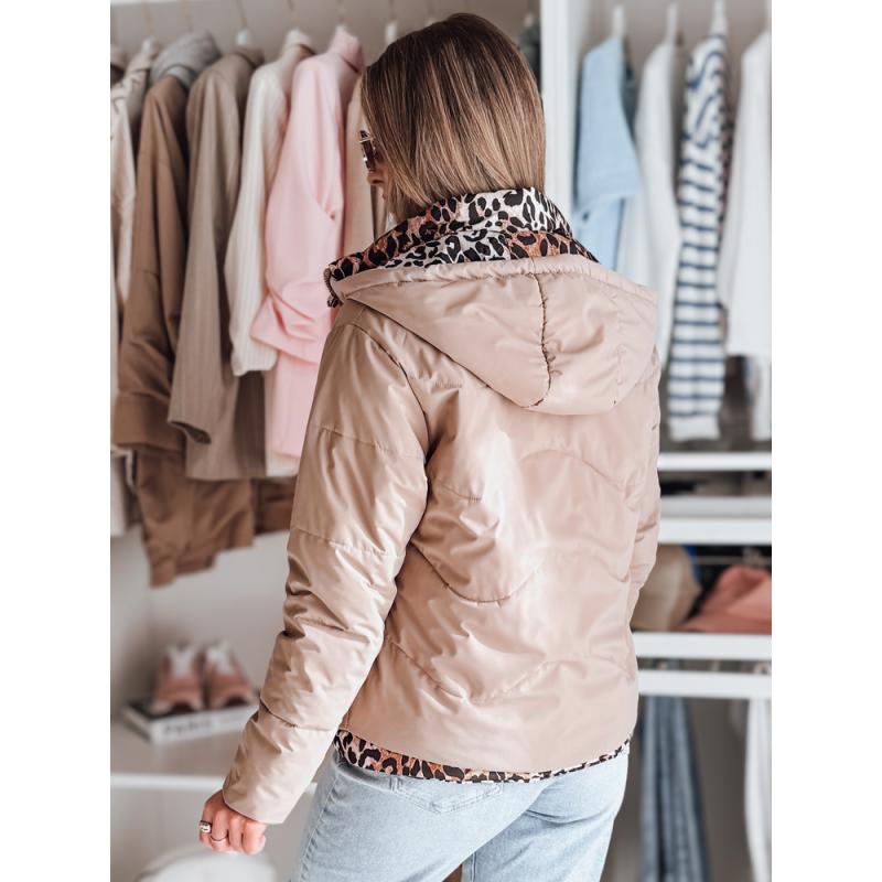 Női kétoldalas átmeneti kabát ZIBERKA bézs