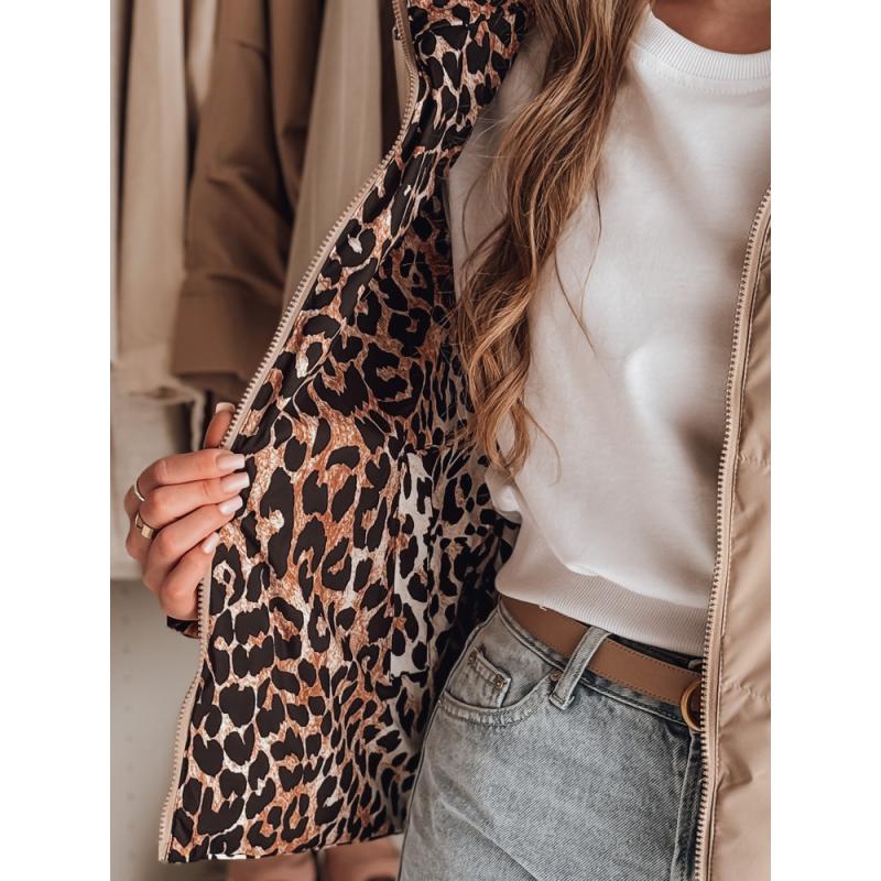 Női kétoldalas átmeneti kabát ZIBERKA bézs