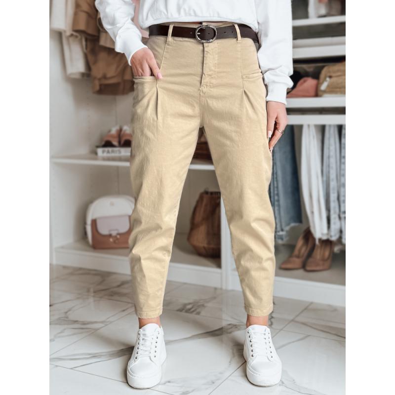 Női chino nadrág CHINOSKA sötét bézs