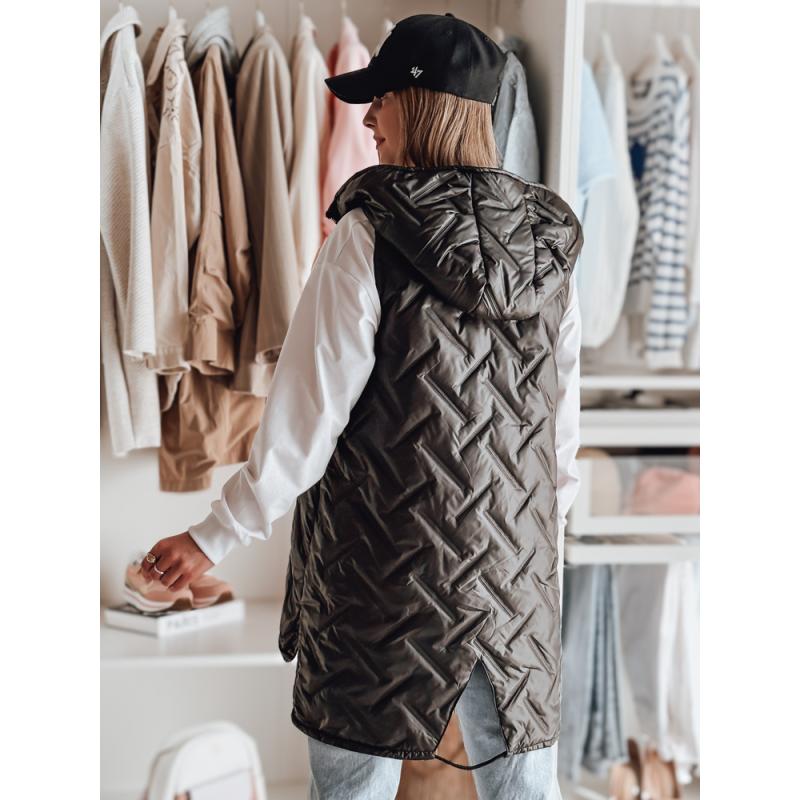 Női steppelt mellény GRANDI fekete