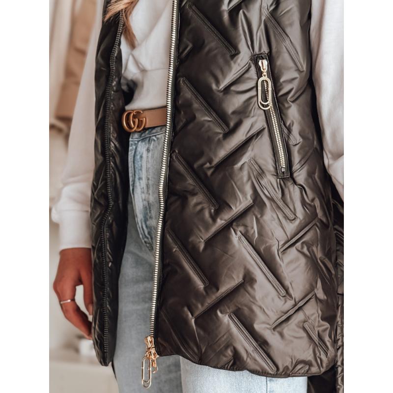 Női steppelt mellény GRANDI fekete