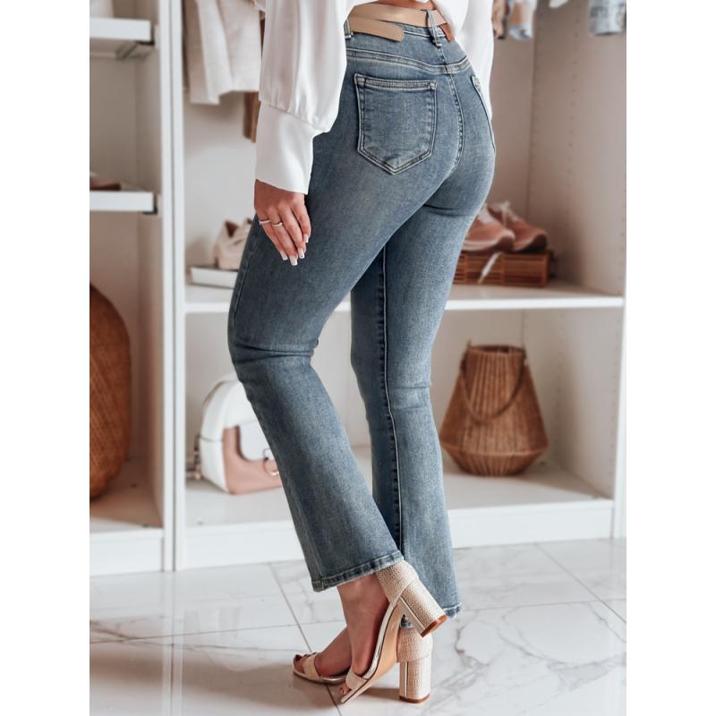 Női slim fit nadrág övvel LINESKA khaki