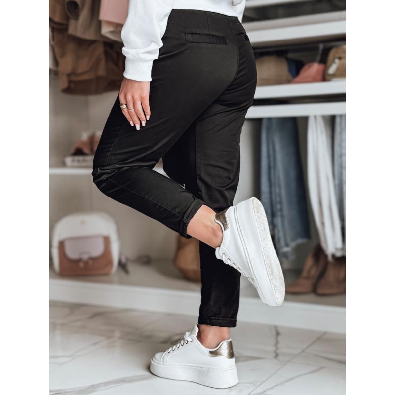 Női chino nadrág övvel MODELA fekete