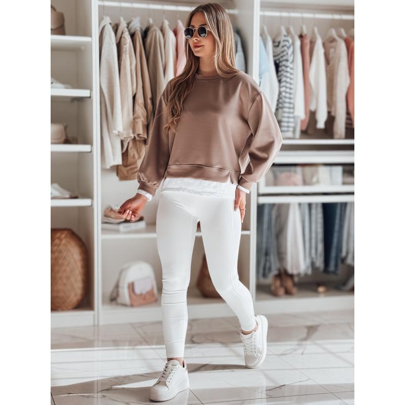 Női sport leggings FITTATO fehér