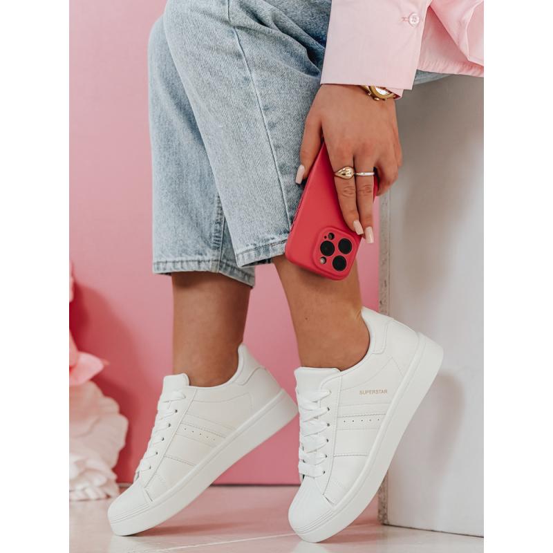 Dámské tenisky na platformě JUNOMI bílé