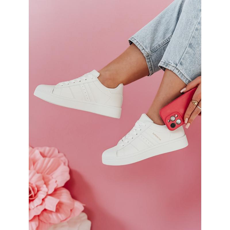 Dámské tenisky na platformě JUNOMI bílé