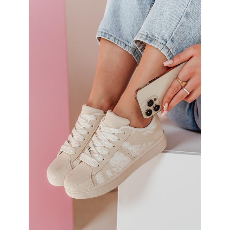 Női platform cipő LUCIOS bézs