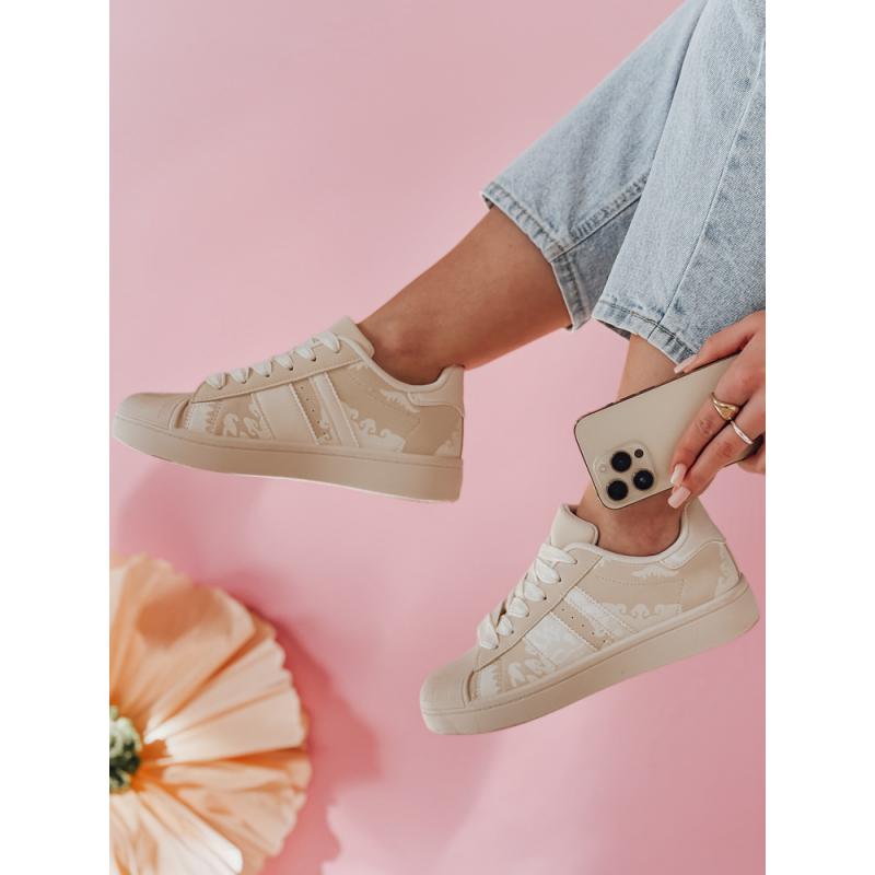 Női platform cipő LUCIOS bézs