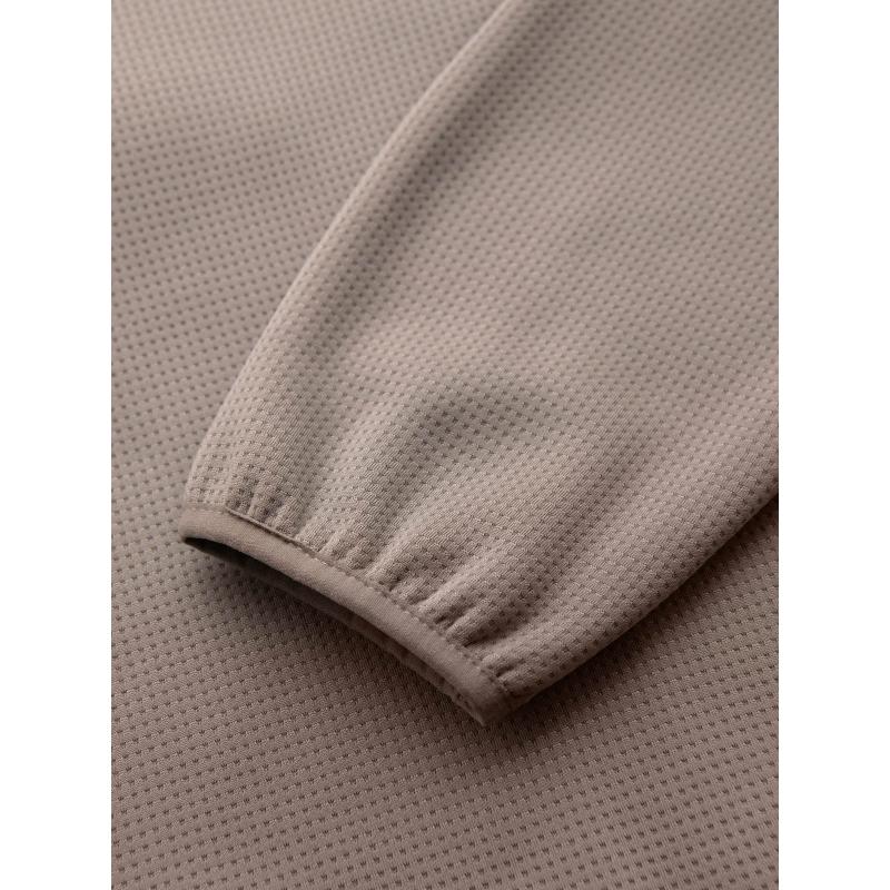 Lehká barevná pánská sportovní bunda s fleecem - hnědá a tmavě modrá V1 OM-JANP-0194