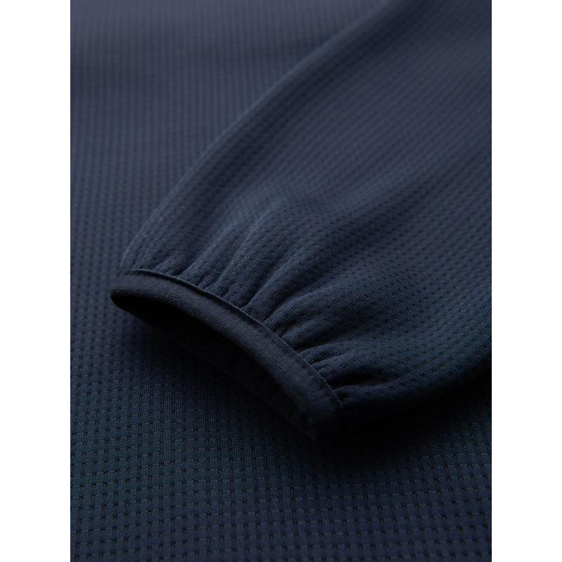 Lehká barevná pánská sportovní bunda s fleecem - hnědá a tmavě modrá V1 OM-JANP-0194