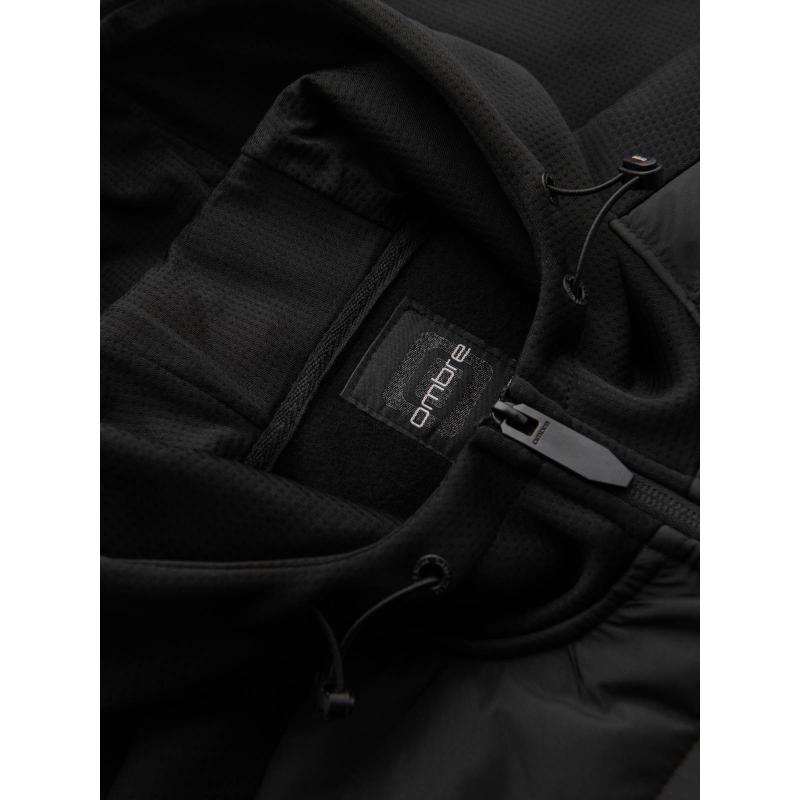 Férfi könnyű, színes sportdzseki gyapjúval - barna és sötétkék V1 OM-JANP-0194