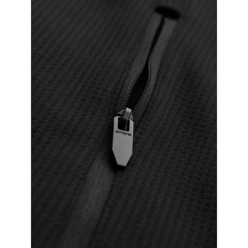 Férfi könnyű, színes sportdzseki gyapjúval - barna és sötétkék V1 OM-JANP-0194