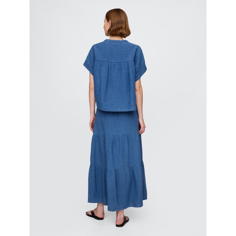 Mušelínová maxi sukně Gap