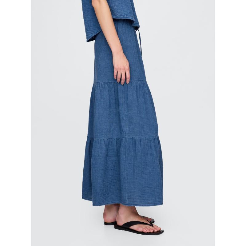 Mušelínová maxi sukně Gap