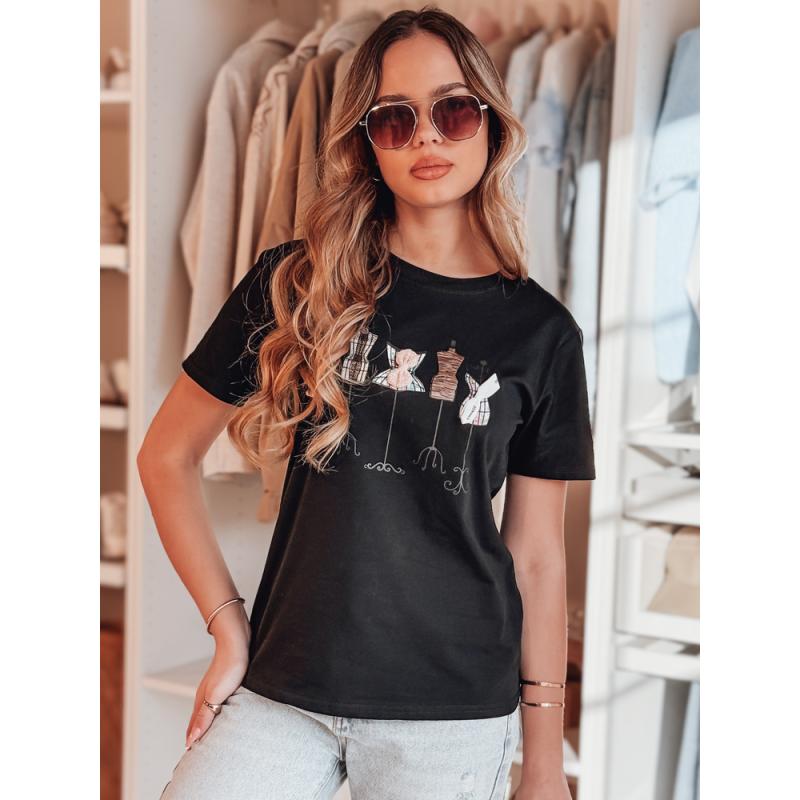 Dámské tričko s potiskem MANETEE černé