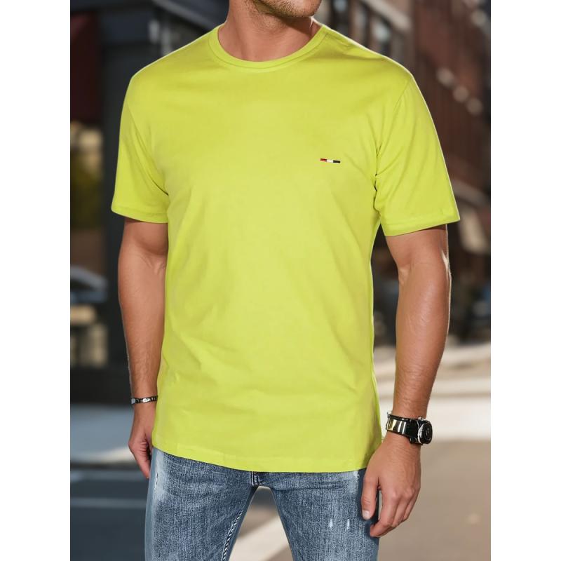 Pánske tričko s výšivkou žltá