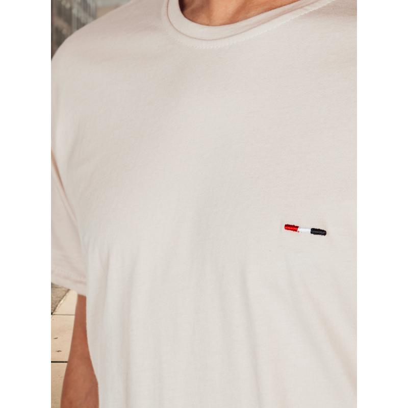 Pánské tričko s výšivkou cappuccino