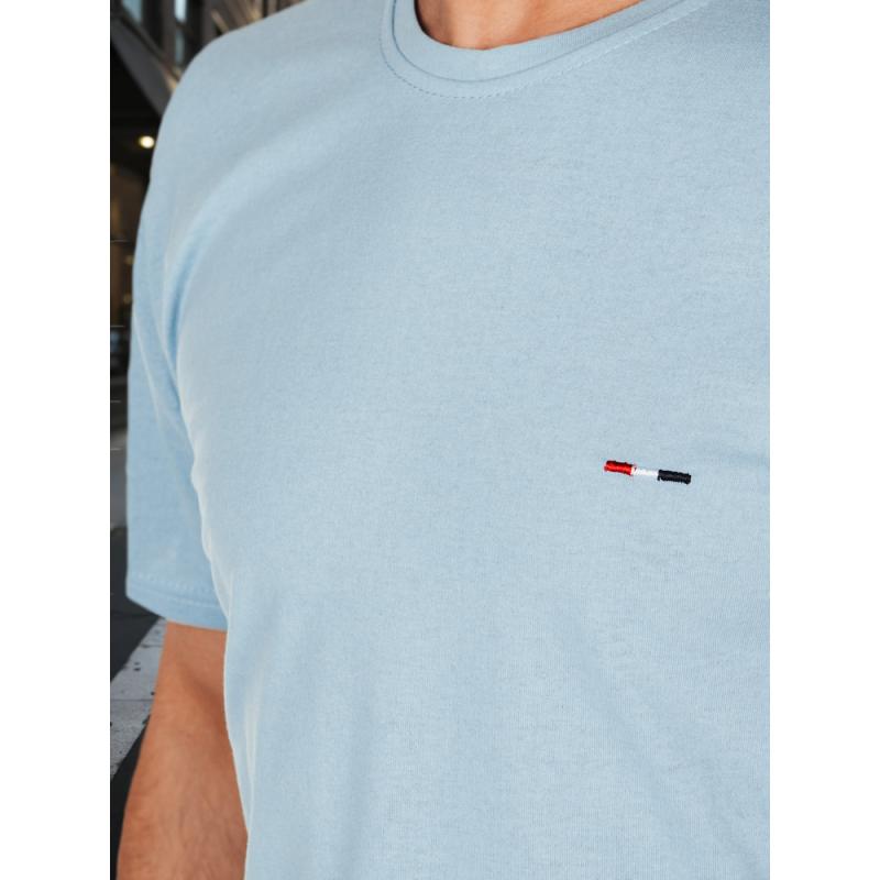 Férfi póló s výšivkou modré