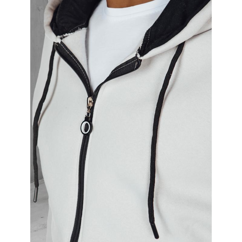 Férfi kapucnis pulóver, alap, világosszürke