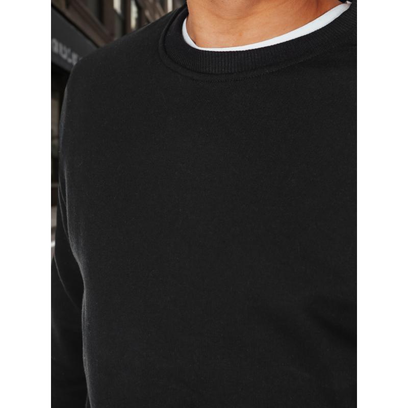 Férfi alap pulóver, fekete