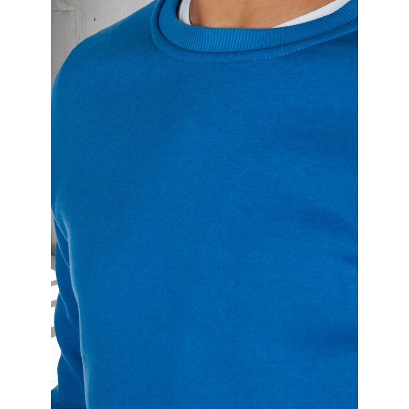Férfi alap pulóver, kék
