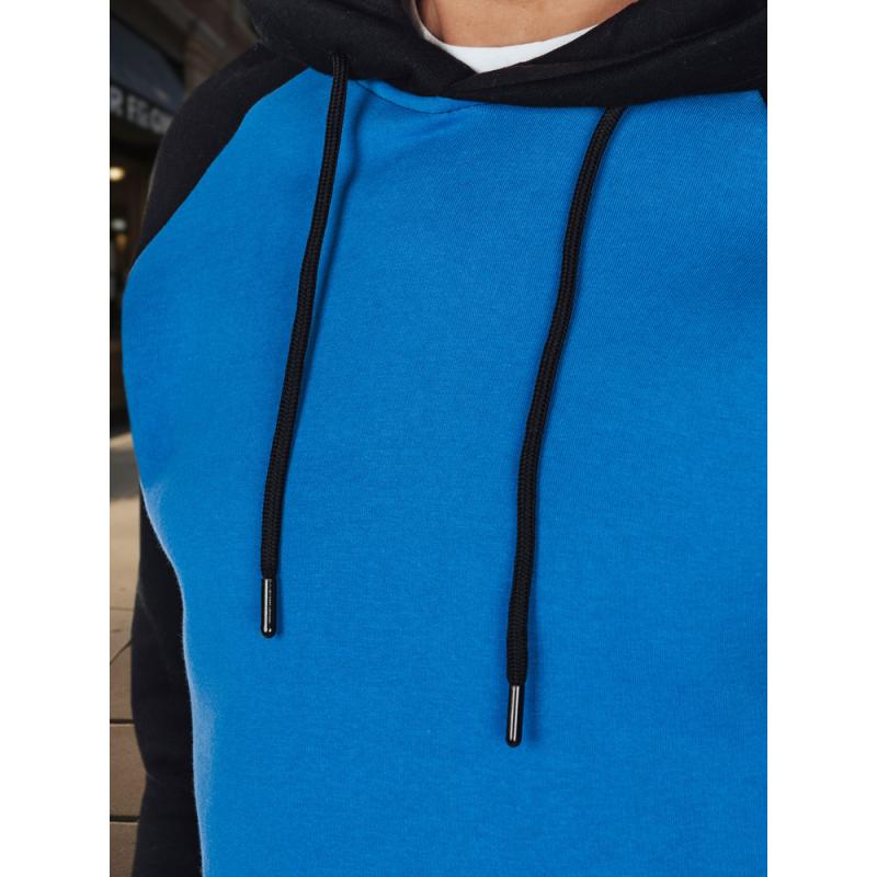 Férfi alap pulóver, kék