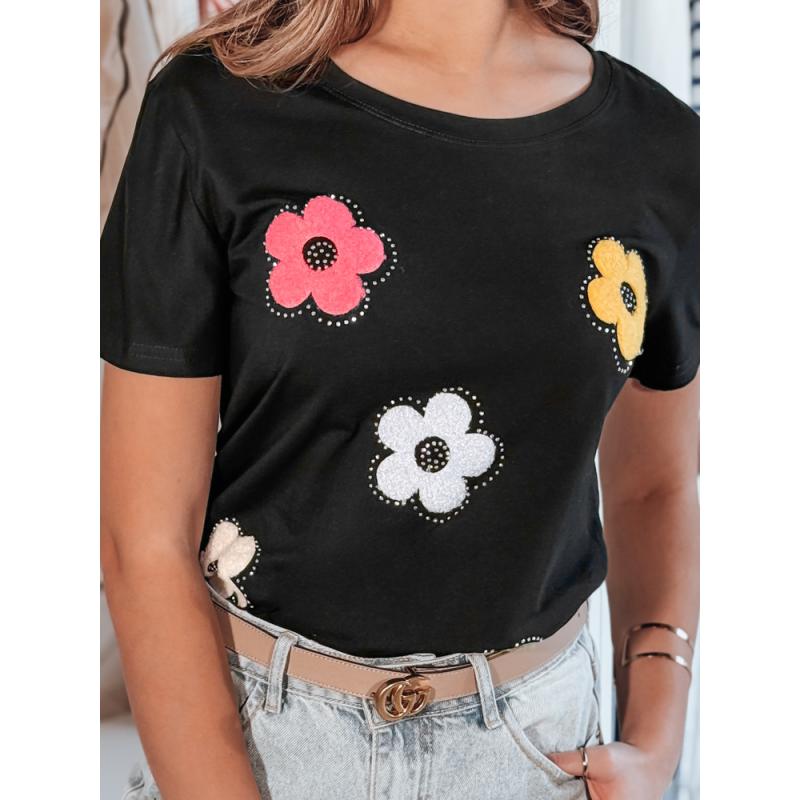 Dámské květované tričko DAISYLA černá