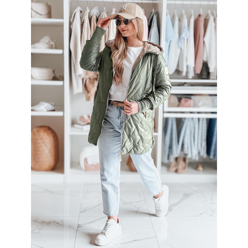 Dámská prošívaná bunda LIVIANA zelená