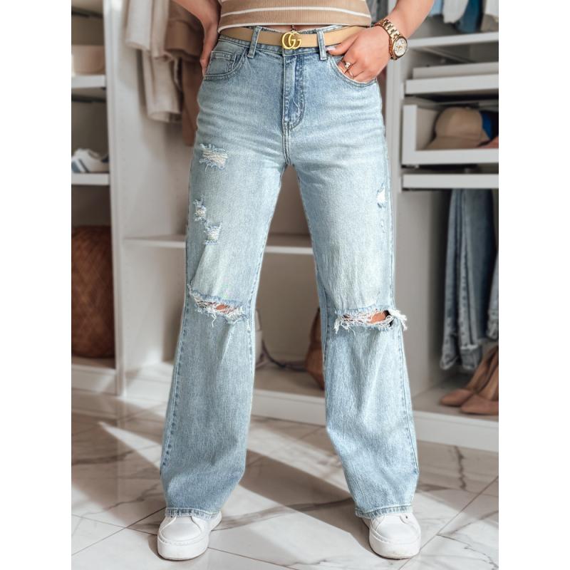 Dámské džíny se širokými nohavicemi STYLLEG modré