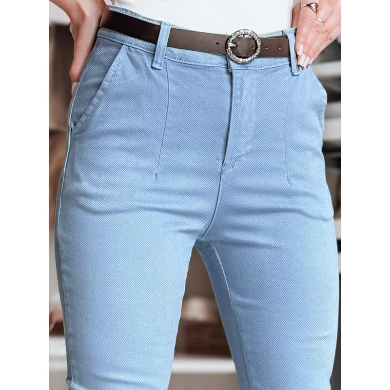 Női nadrág TAIRONIK, kék, övvel