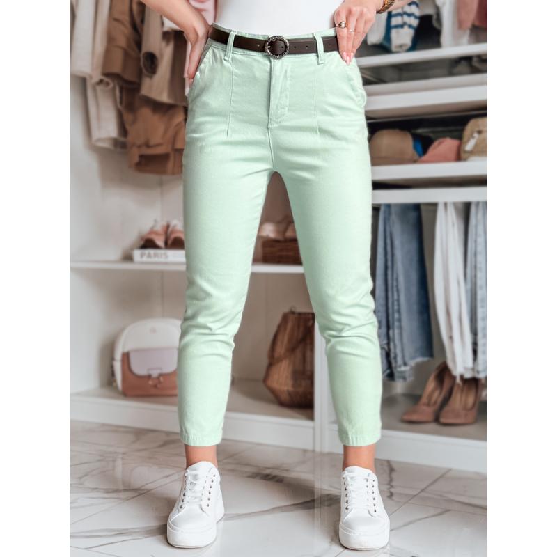 TAIRONIK női nadrág, menta, övvel