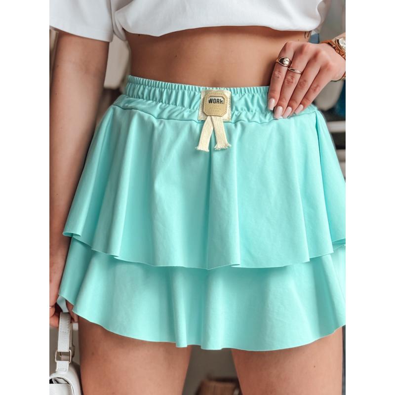 Mini sukně s volánkem FALBELA mátová