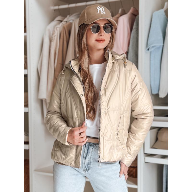 Női átmeneti steppelt kabát MARISSIA bézs