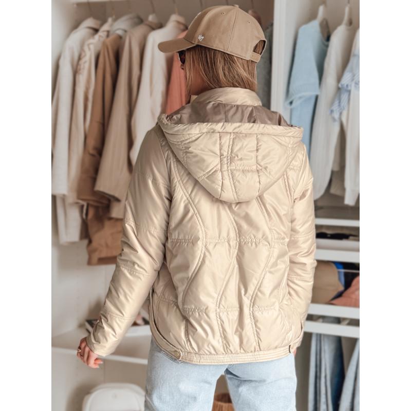 Női átmeneti steppelt kabát MARISSIA bézs